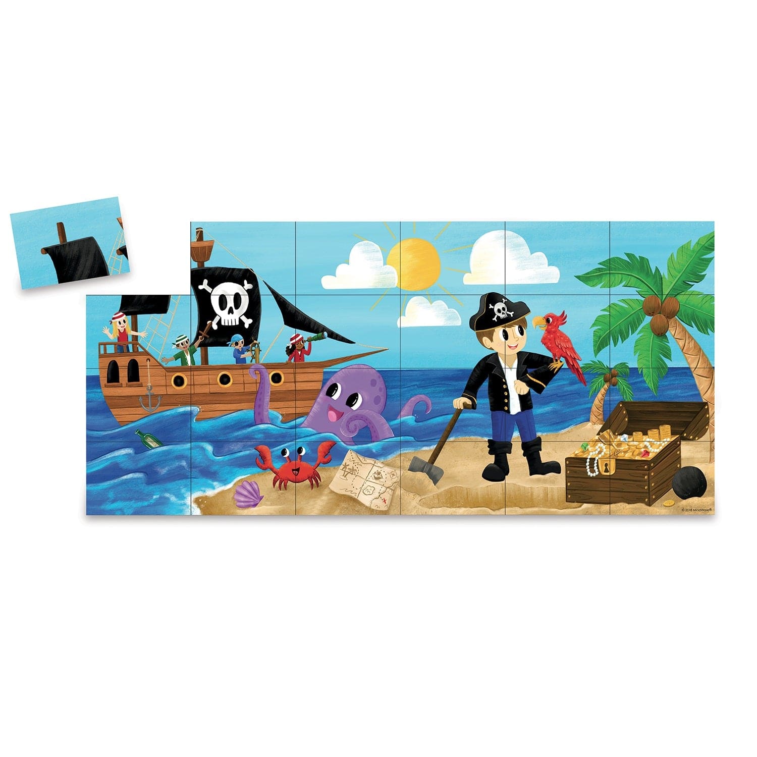 Peaceable Kingdom Board & Card Games Peaceable Kingdom Match Up Game & Puzzle - Pirate