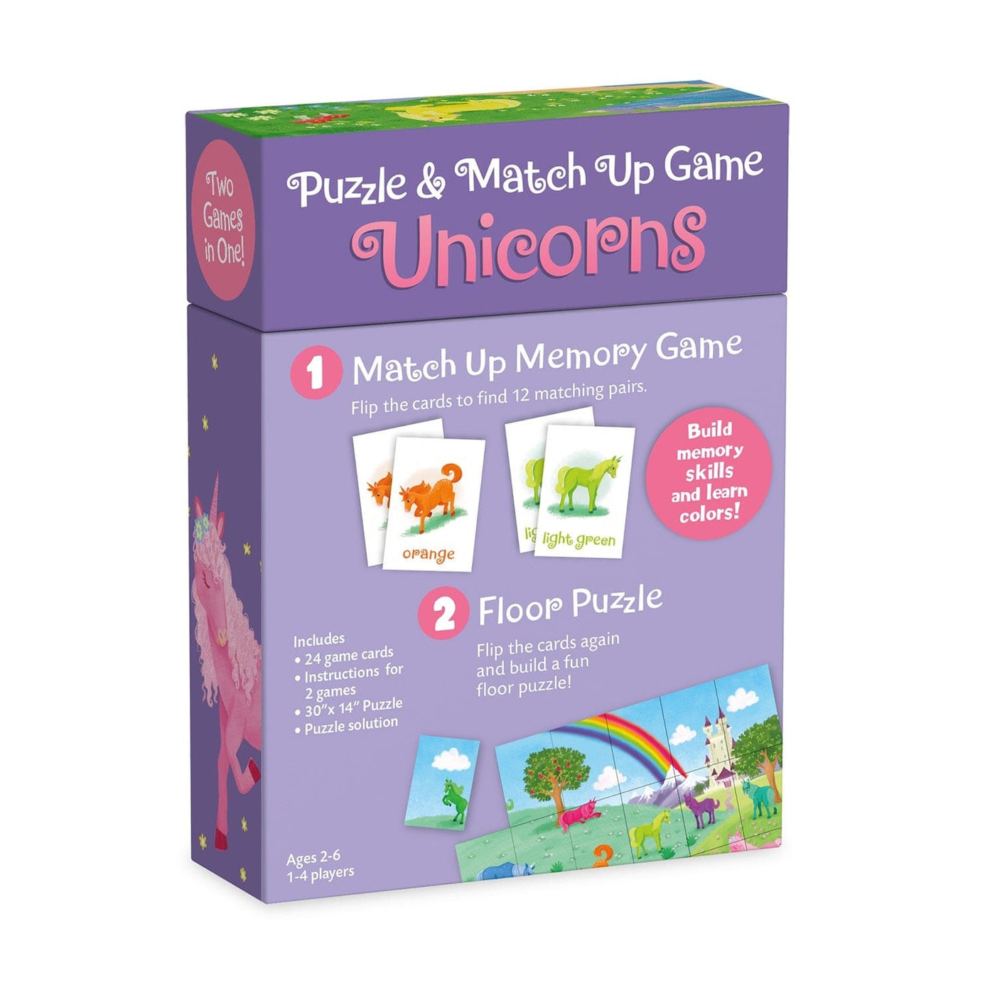 Peaceable Kingdom Board & Card Games Unicorn Match Up Game & Puzzle