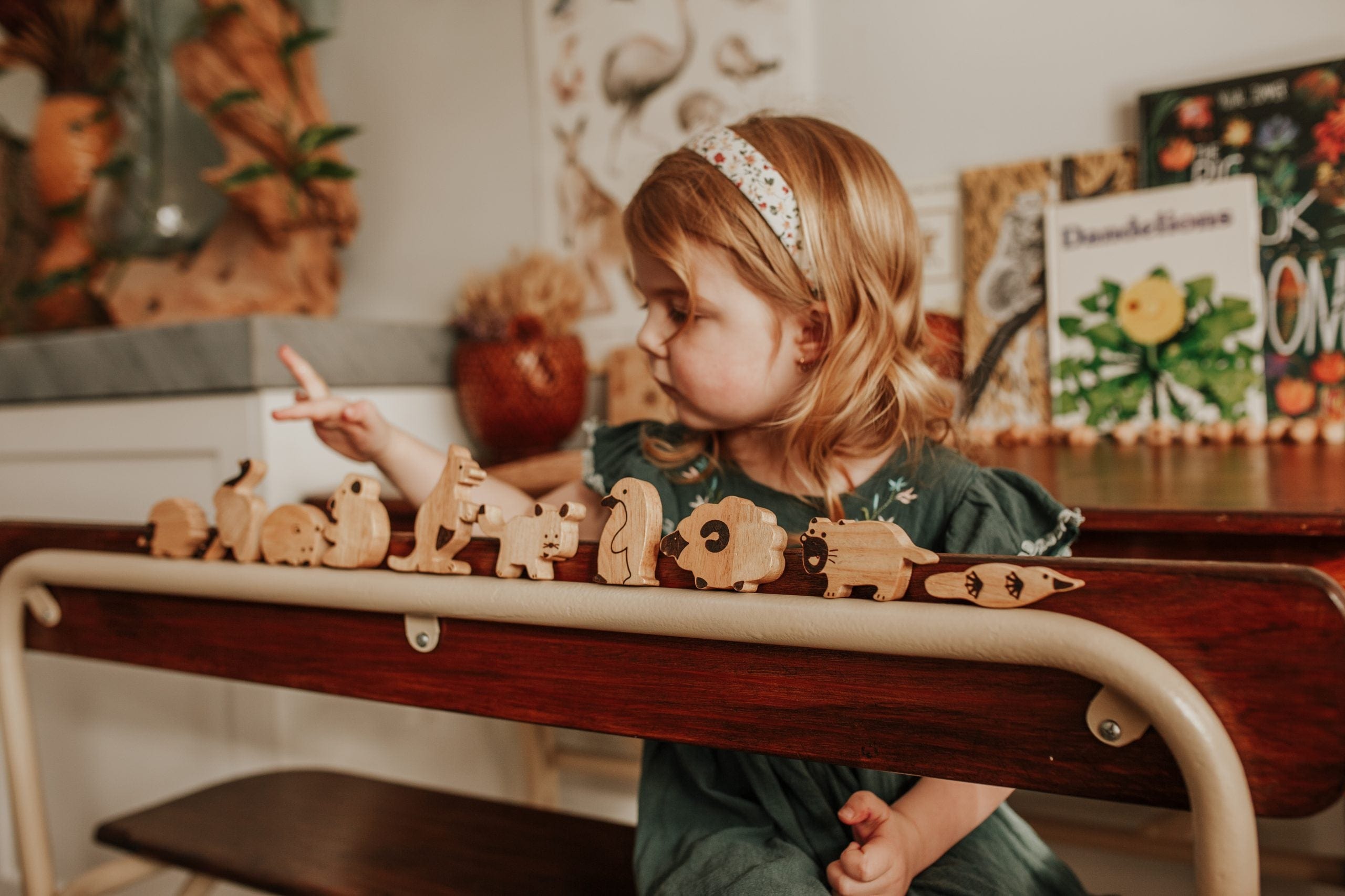 QToys Wooden Blocks QToys Australian Animals Set of 10