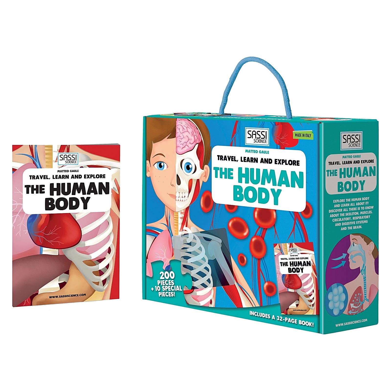 Sassi Junior Education Resources & STEM The Human Body Puzzle & Book Discovery Set