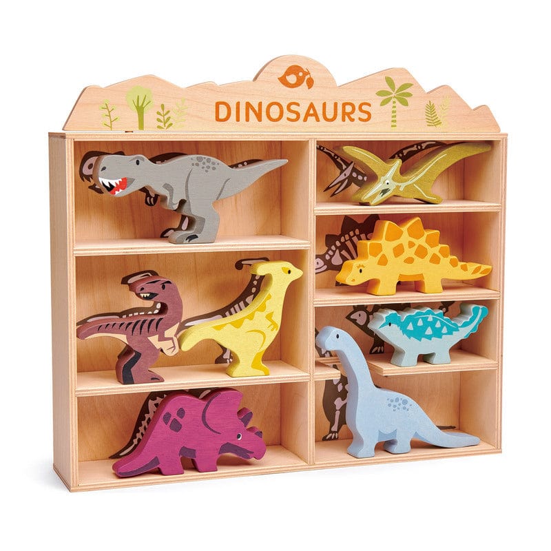 Tender Leaf Toys Animals & Dinosaurs Tender Leaf Wooden Dinousaur Set