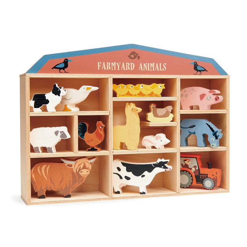 Tender Leaf Toys Animals & Dinosaurs Tender Leaf Wooden Farmyard Set