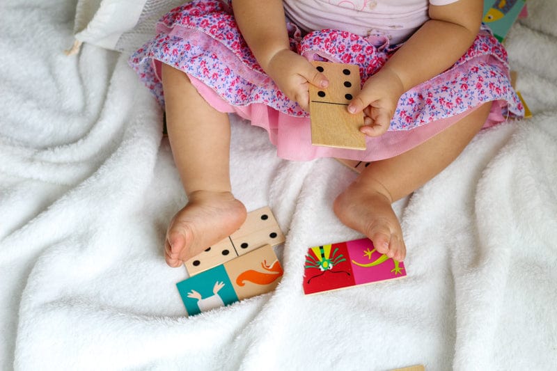 Tender Leaf Toys Board & Card Games Heads & Tails Dominoes with Bag