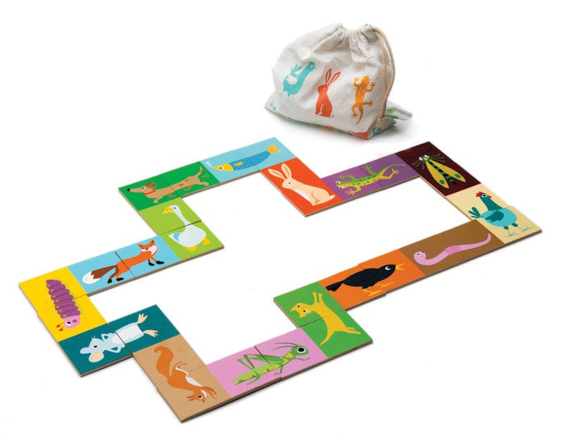 Tender Leaf Toys Board & Card Games Heads & Tails Dominoes with Bag