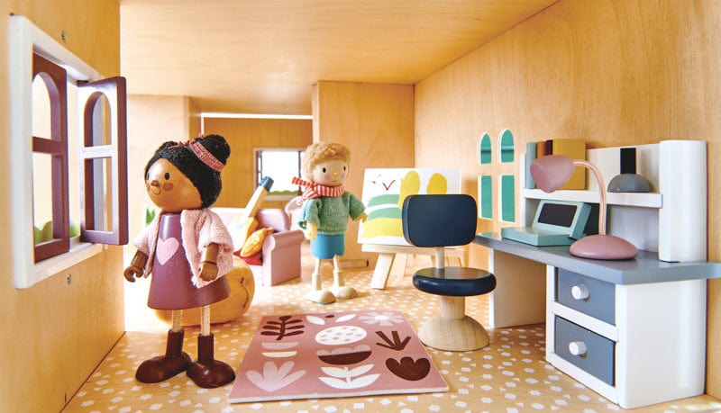 Tender Leaf Toys Doll Houses and Furniture Dovetail Study Set