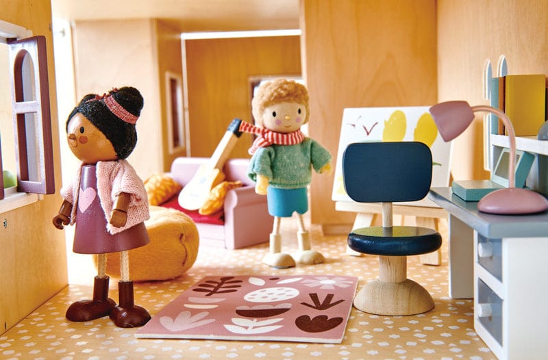 Tender Leaf Toys Doll Houses and Furniture Dovetail Study Set