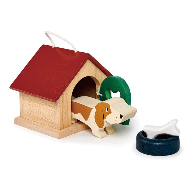 Tender Leaf Toys Doll Houses and Furniture Pet Dog Kennel Set