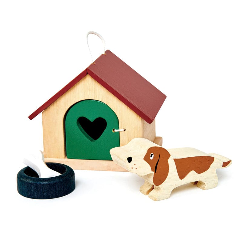 Tender Leaf Toys Doll Houses and Furniture Pet Dog Kennel Set