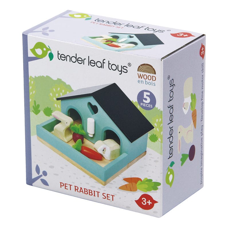 Tender Leaf Toys Doll Houses and Furniture Pet Rabbit & Guinea Pig Set