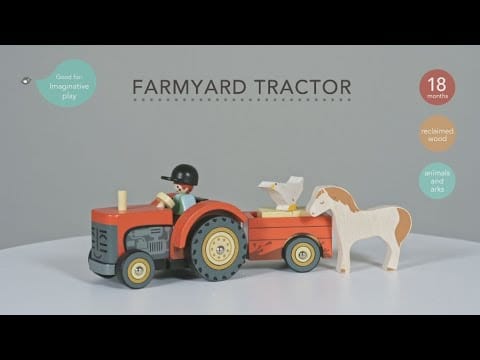 Tender Leaf Toys Pretend Play Farmyard Tractor