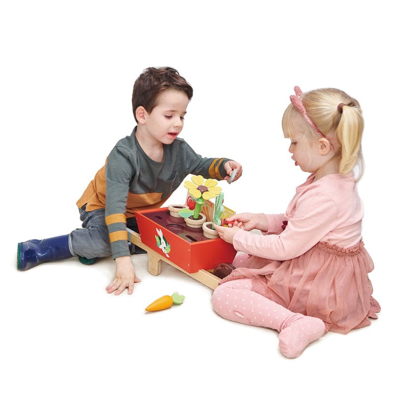 Tender Leaf Toys Pretend Play Tender Leaf Garden Wheelbarrow Set