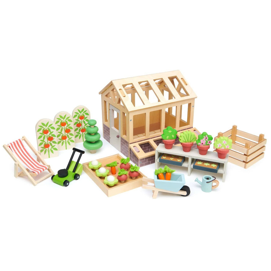 Tender Leaf Toys Pretend Play Tender Leaf Greenhouse with Garden Set