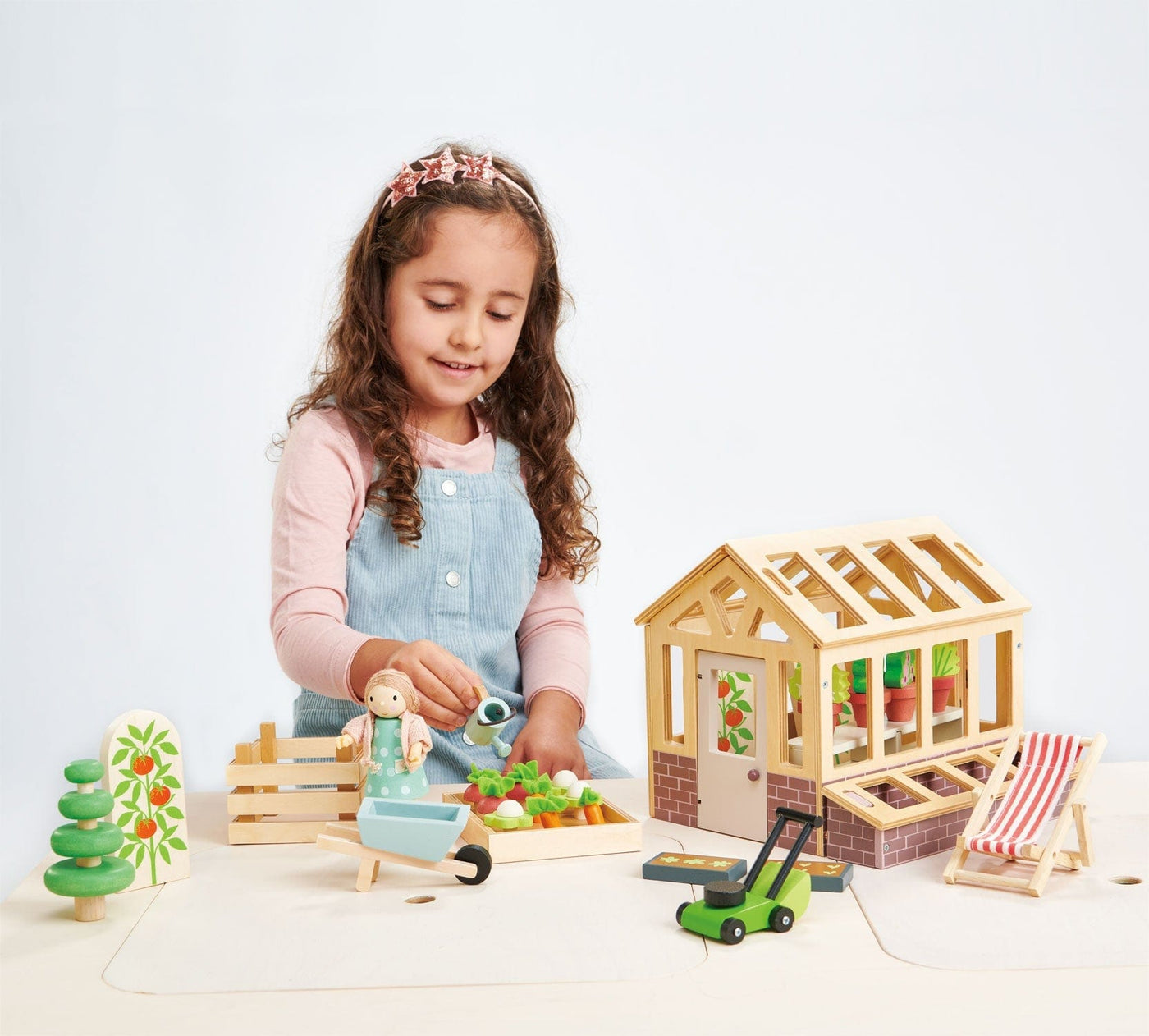 Tender Leaf Toys Pretend Play Tender Leaf Greenhouse with Garden Set