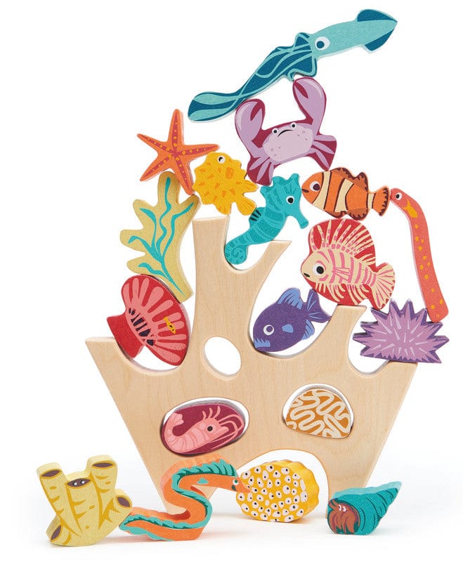 Tender Leaf Toys Wooden Blocks Stacking Coral Reef