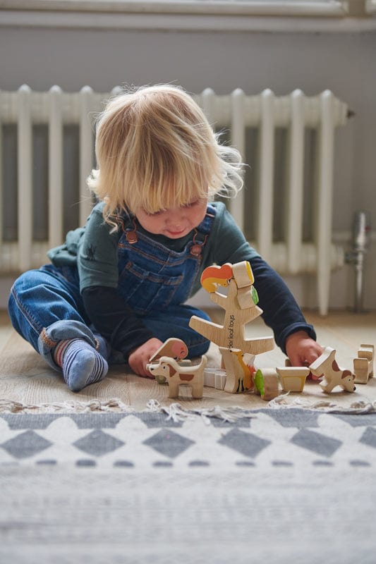 Tender Leaf Toys Wooden Blocks Tender Leaf Stacking Garden Friends