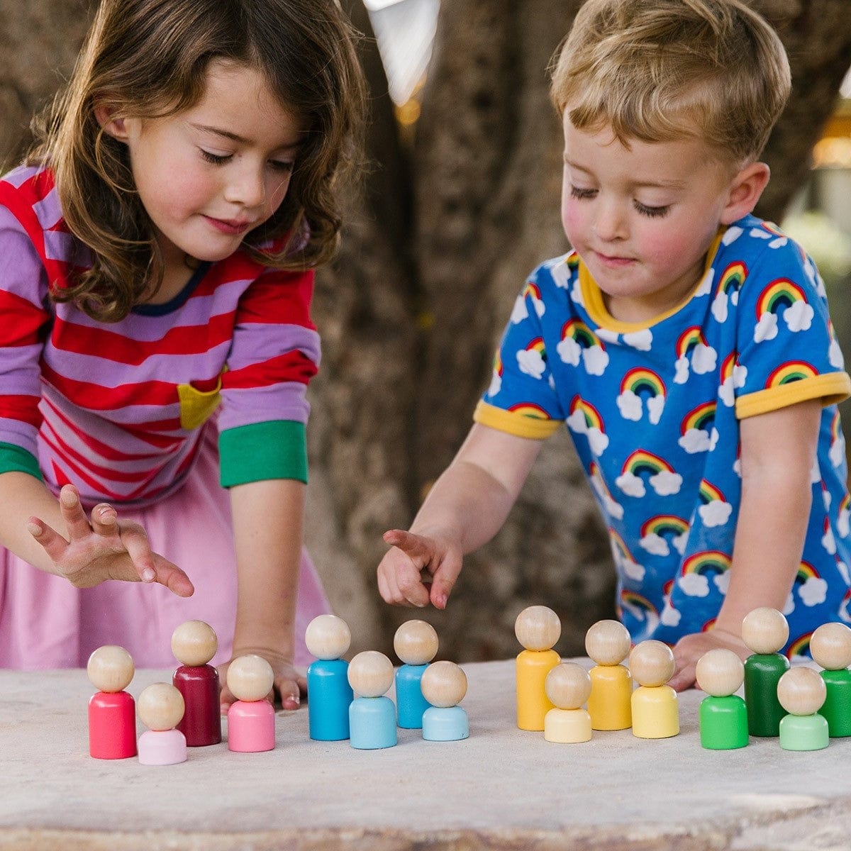 The Freckled Frog Pretend Play Rainbow Families