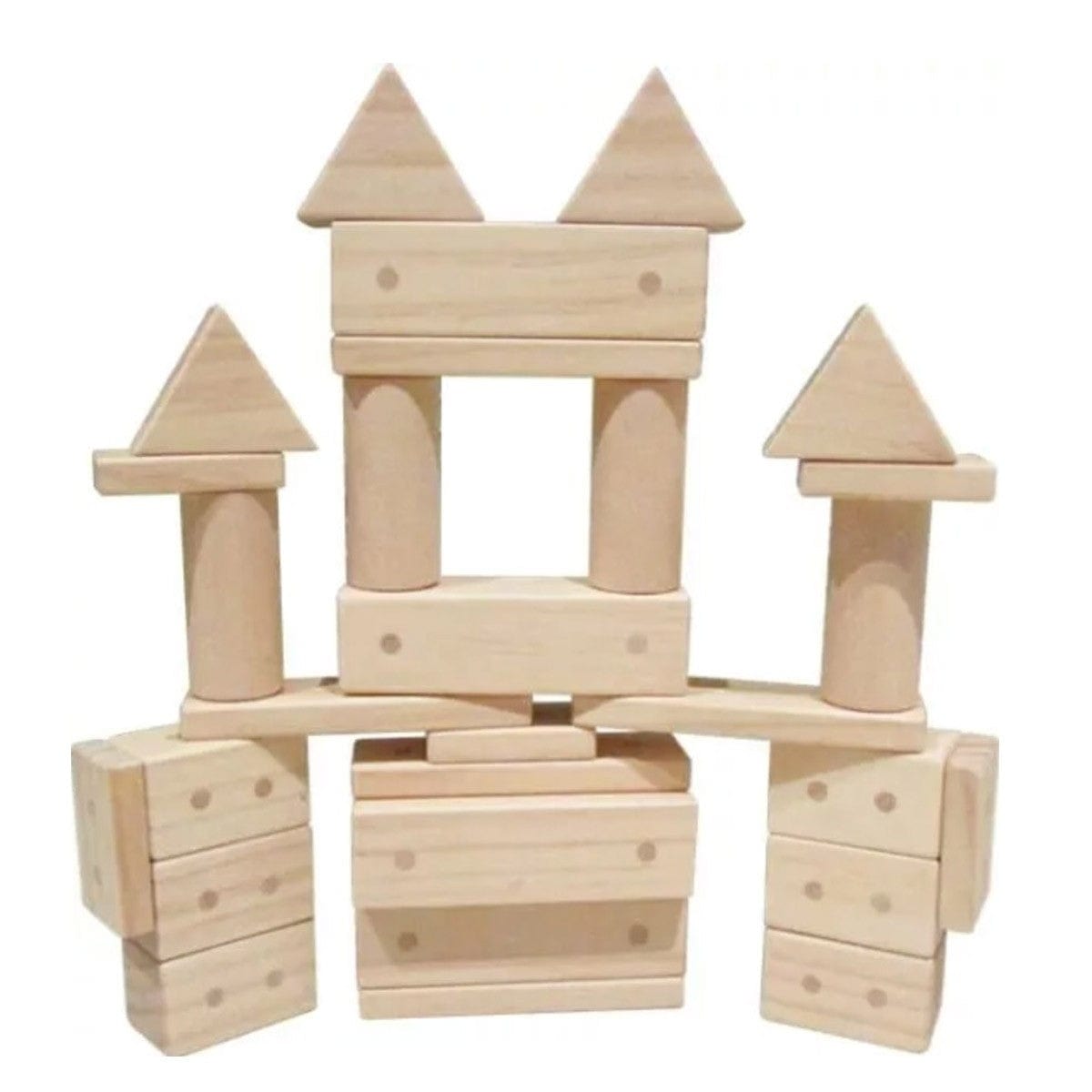 The Freckled Frog Wooden Blocks Magnetic Wooden Blocks