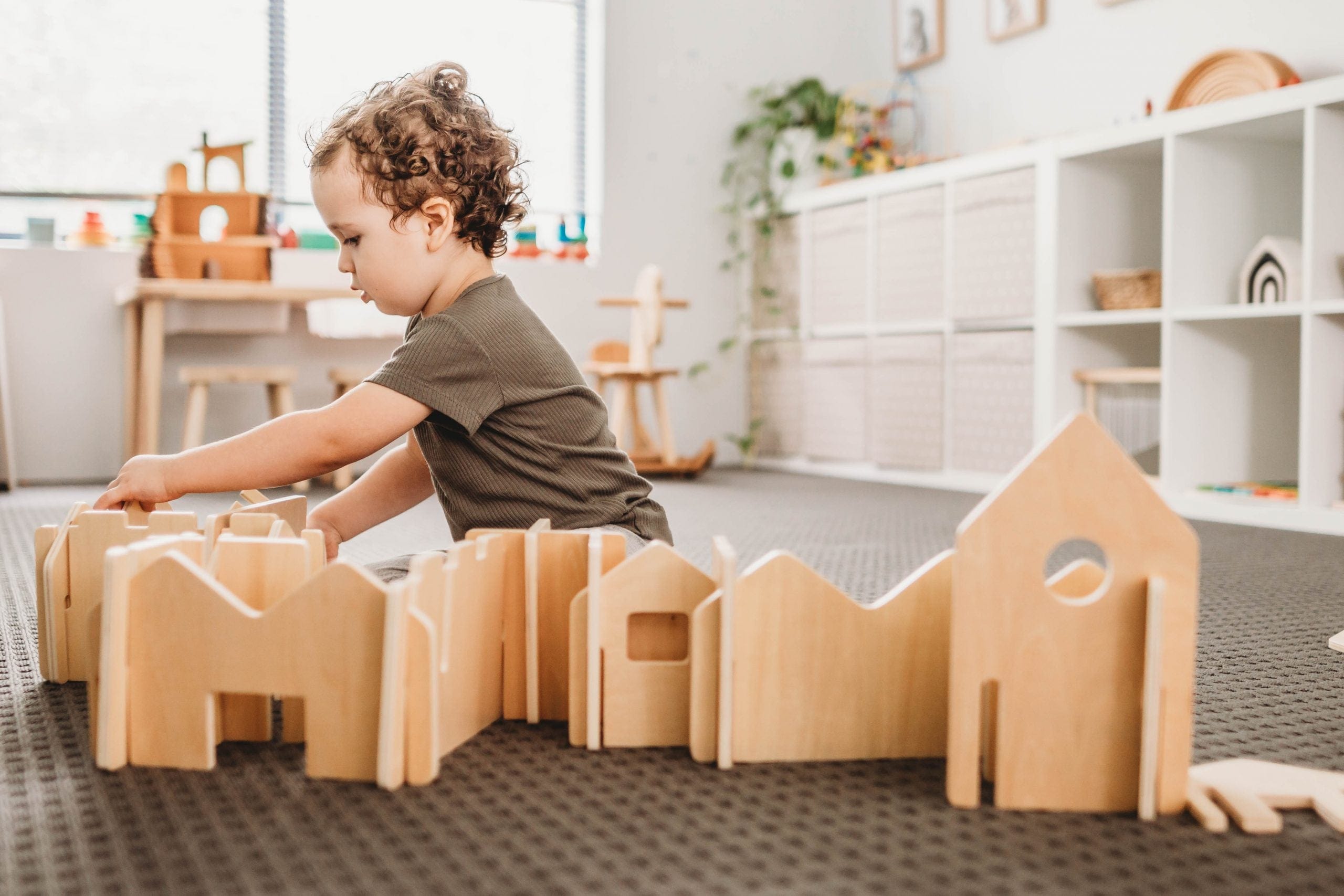 The Freckled Frog Wooden Blocks The Happy Architect - Natural