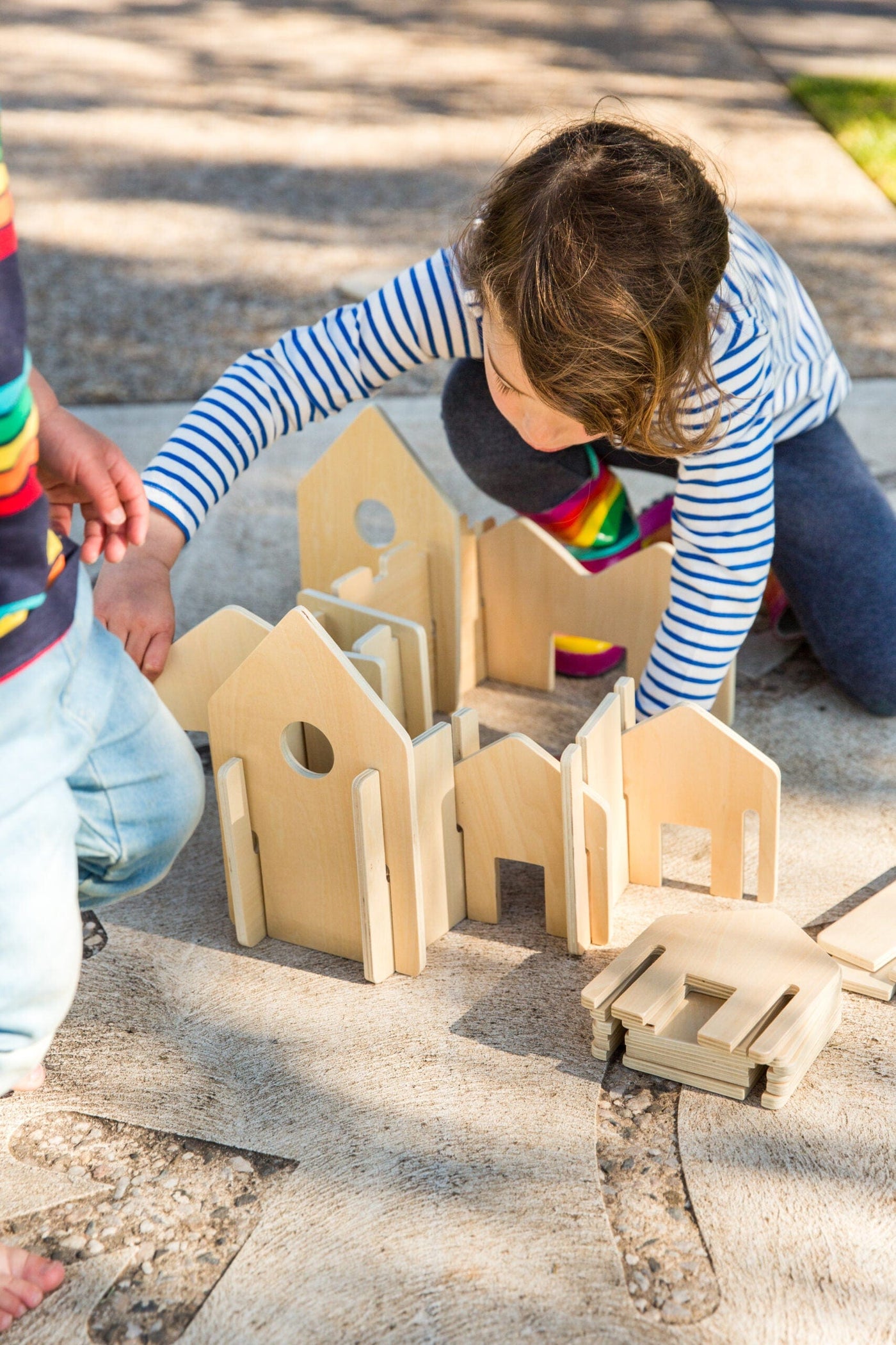 The Freckled Frog Wooden Blocks The Happy Architect - Natural