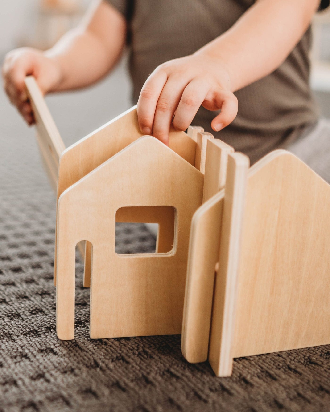 The Freckled Frog Wooden Blocks The Happy Architect - Natural