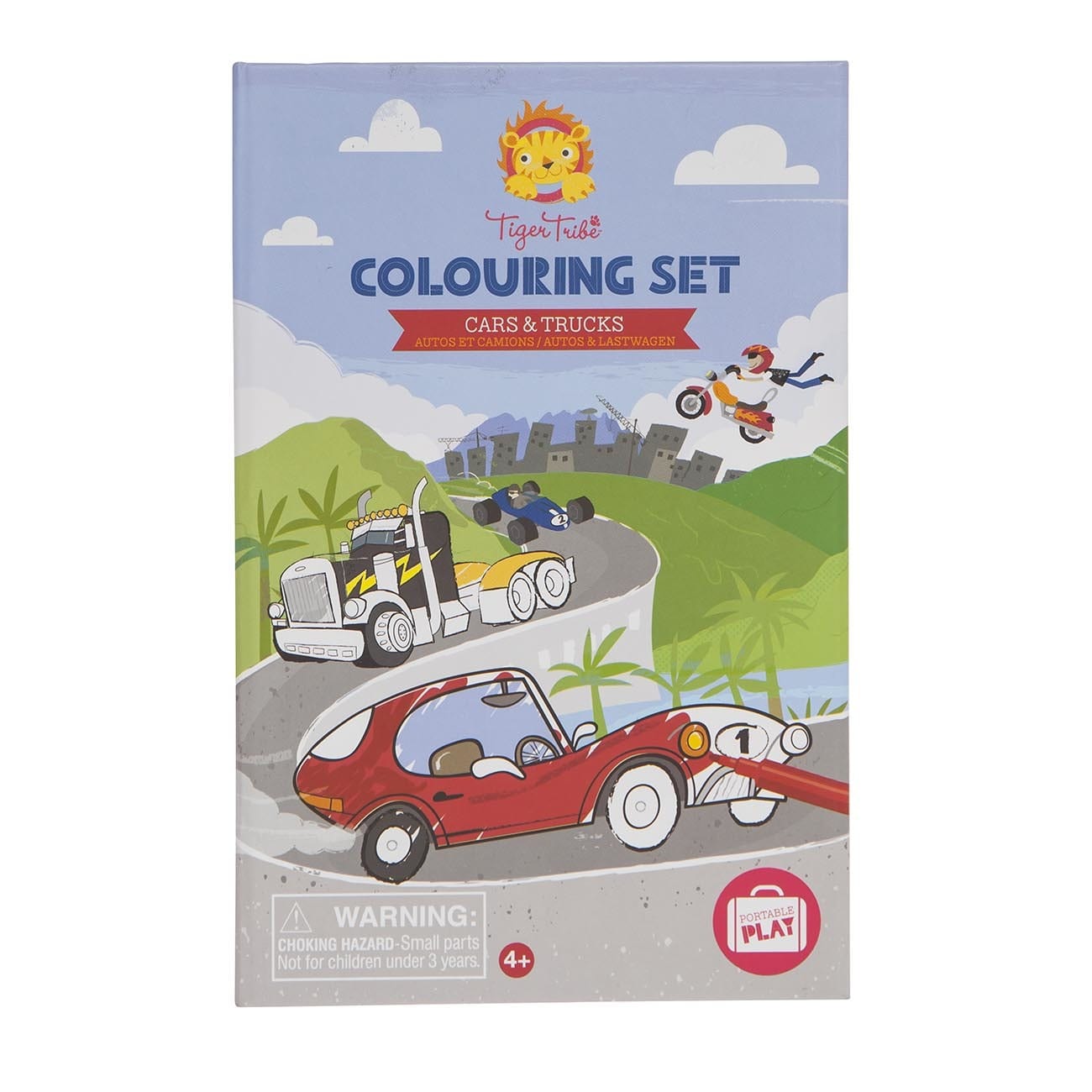 TigerTribe Art & Craft Colouring Set - Cars & Trucks