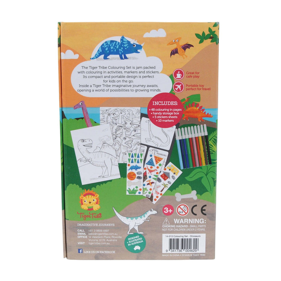 TigerTribe Art & Craft Colouring Set - Dinosaurs