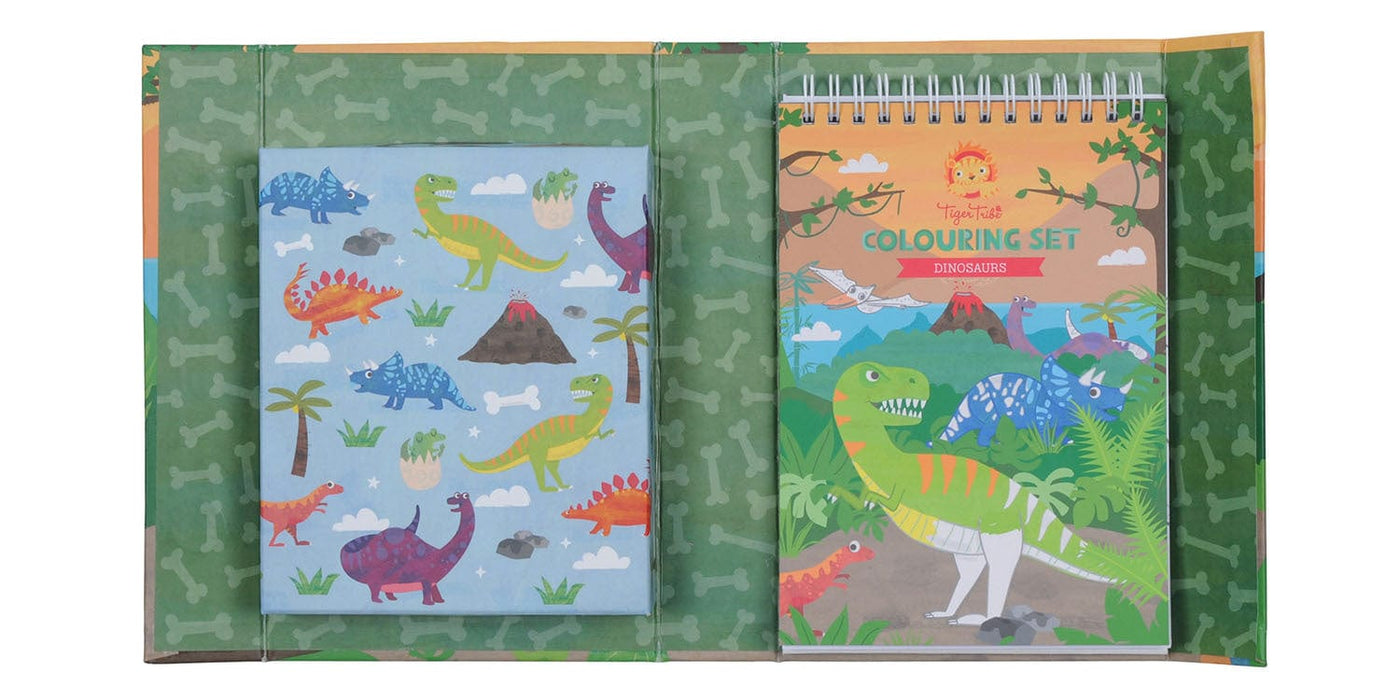 TigerTribe Art & Craft Colouring Set - Dinosaurs