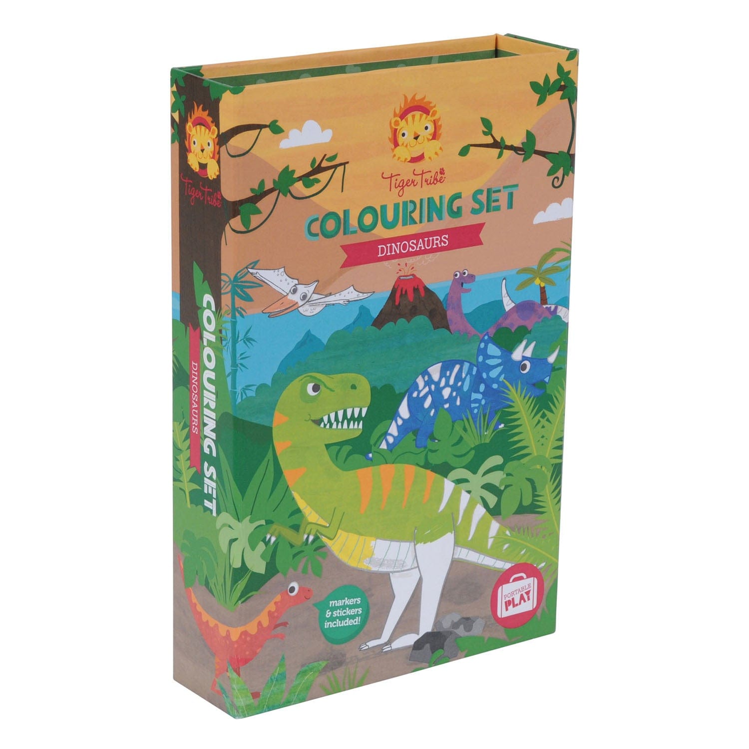 TigerTribe Art & Craft Colouring Set - Dinosaurs