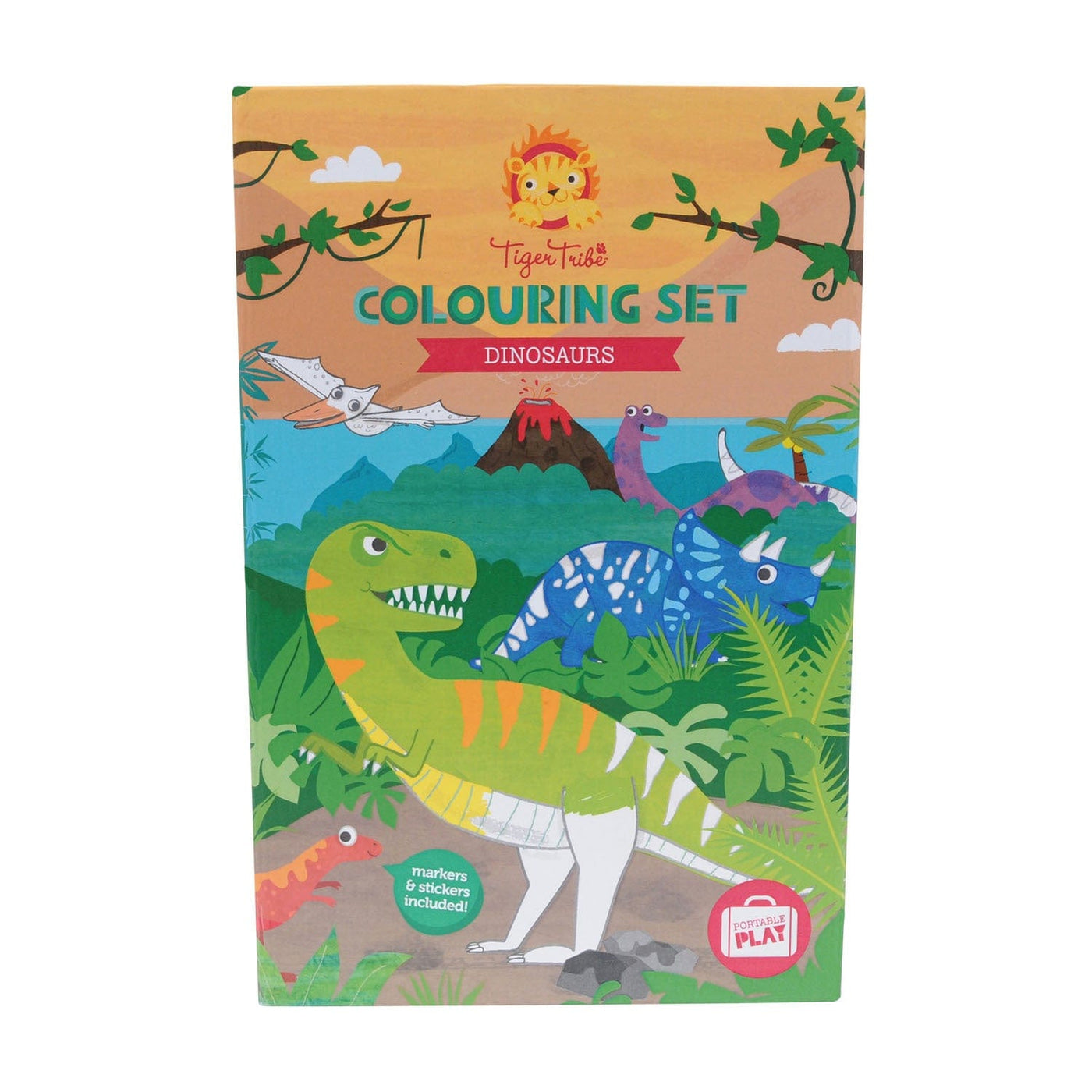 TigerTribe Art & Craft Colouring Set - Dinosaurs