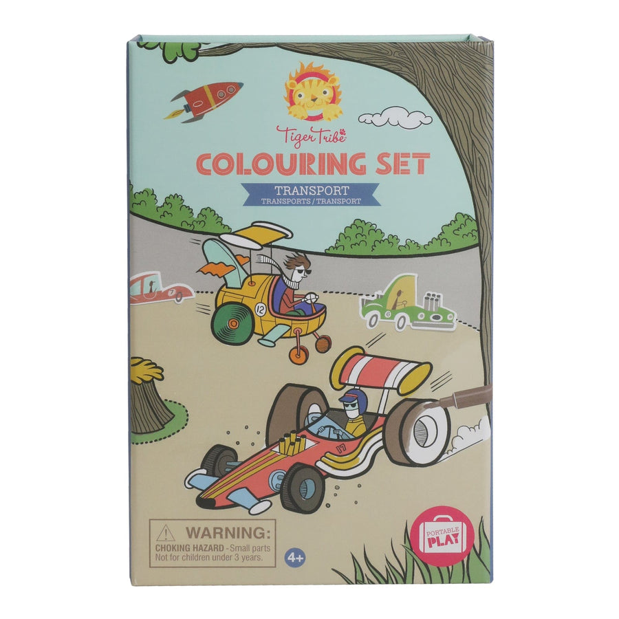 TigerTribe Art & Craft Colouring Set - Transport