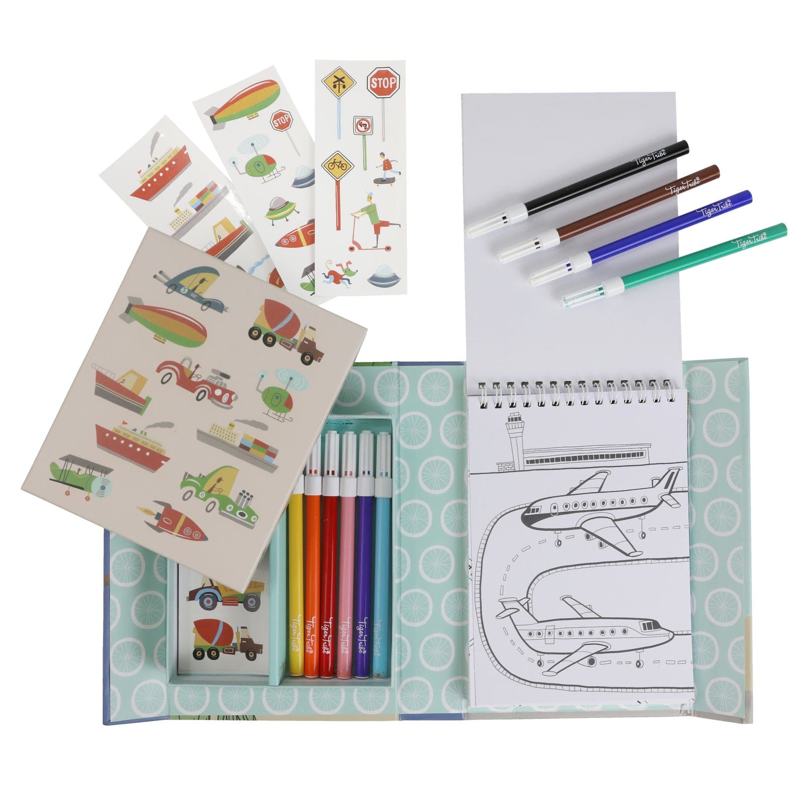 TigerTribe Art & Craft Colouring Set - Transport