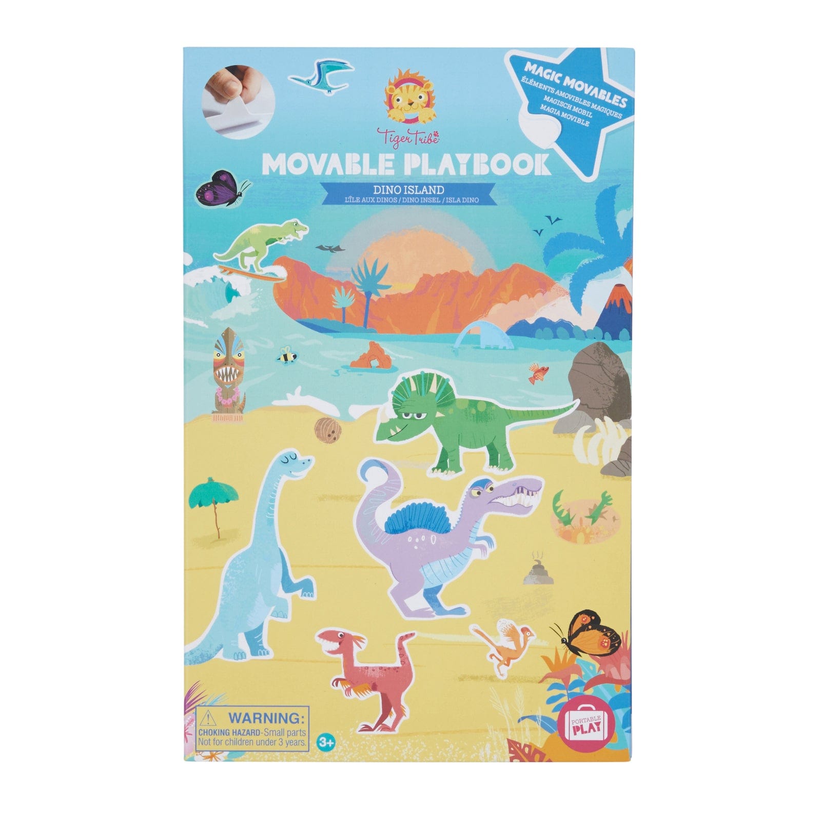 TigerTribe Art & Craft Movable Playbook - Dino Island