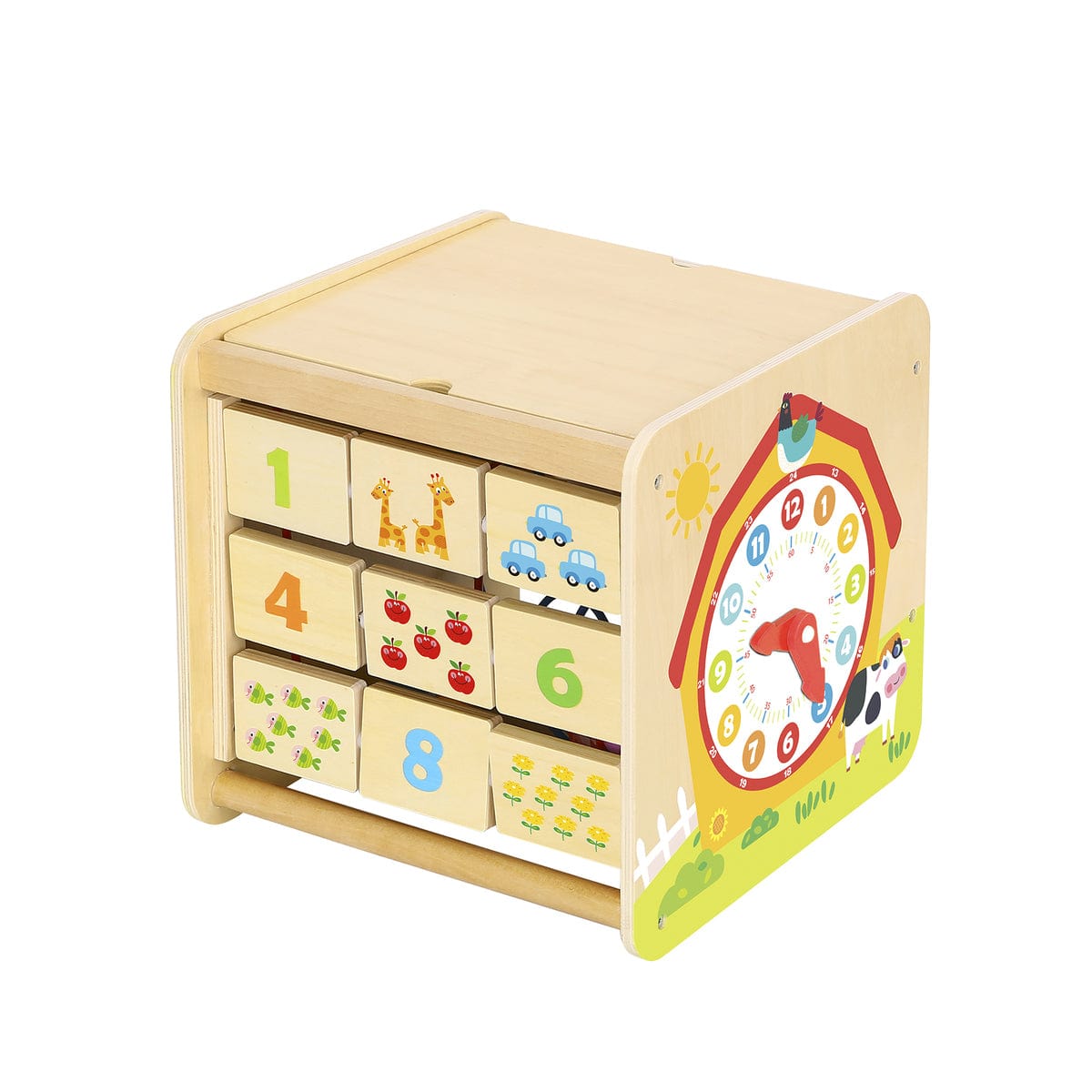 Tooky Toy Activity Centers Farm Play Cube Activity Centre