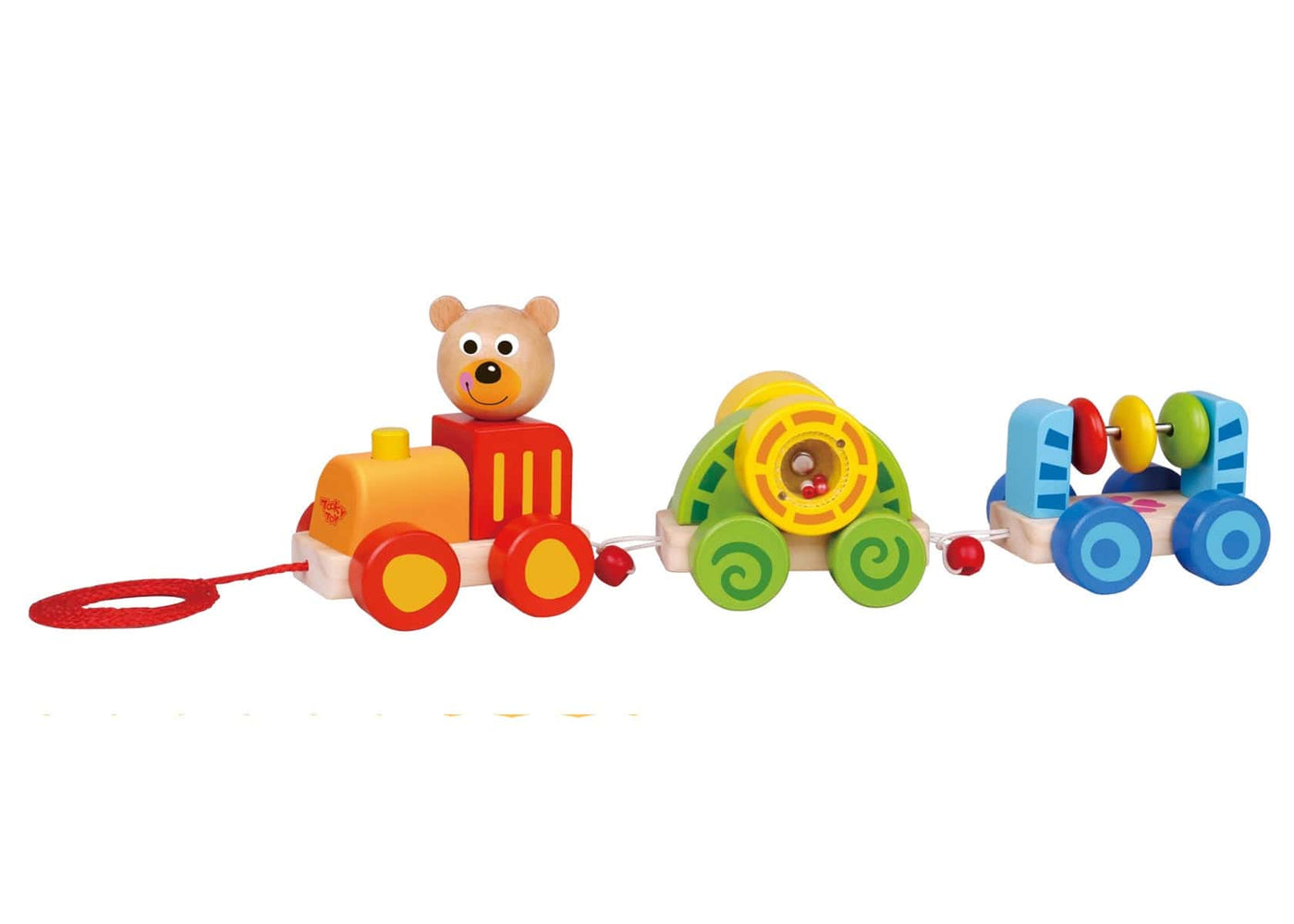 Tooky Toy Push & Pull Toys Pull Along - Little Bear Train