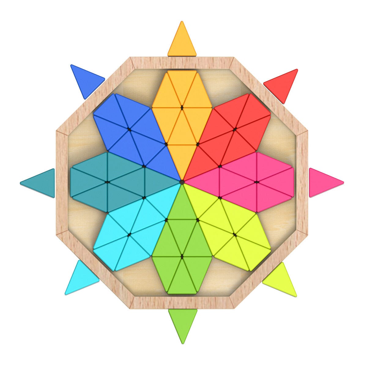 Tooky Toy Wooden Puzzles Octagon Puzzle