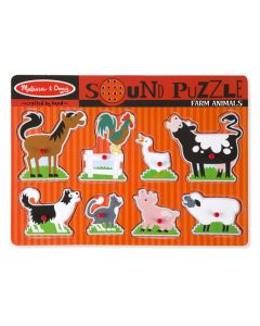 Melissa and Doug Farm Animals Sound Puzzle – 8pc
