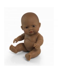 Miniland Doll Naked Baby Doll Hispanic Girl, 21 cm
