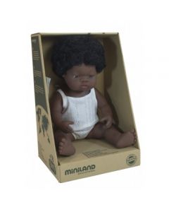 Miniland Doll African Girl 38 cm