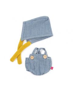 Miniland Clothing overalls and headscarf (21 cm Doll)
