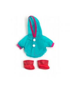 Miniland Clothing Raincoat & Wellingtons, 21 cm