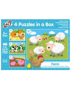 Galt - Four Puzzles In A Box - Farm