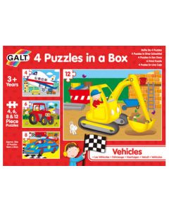 Galt - Four Puzzles In A Box - Vehicles