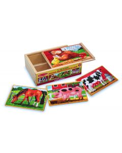 Melissa and Doug Farm Puzzles In A Box