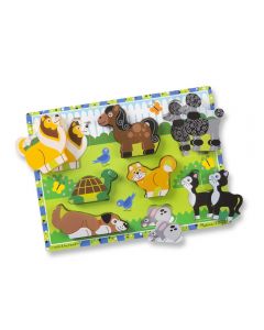Melissa and Doug Pets Chunky Puzzle 8pce