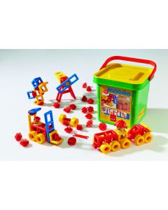 Mobilo Construction Toy - Junior Bucket 106 Pcs