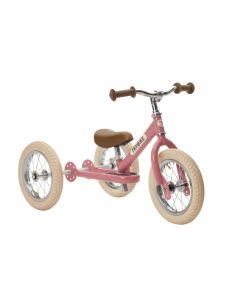 Trybike Steel Pink Vintage,Chrome Parts & Creme Tyres