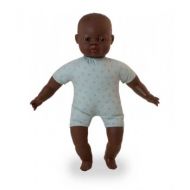 Miniland Doll Soft Bodied Doll with articulated head African 40 cm