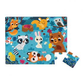 Janod - Tactile Puzzle Forest Animals