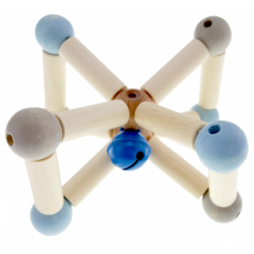 Hess-Spielzeug Rattle Natural Twisty Blue