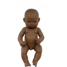 Miniland African Boy, 32 cm Naked